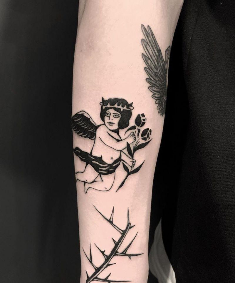 30 Beautiful Angel Tattoos to Inspire You