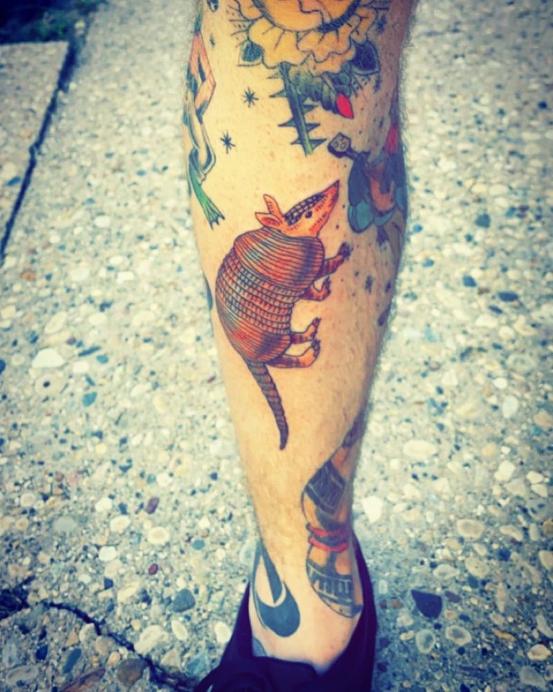 30 Stunning Armadillo Tattoos You Will Love