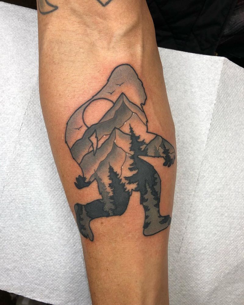 30 Creative Bigfoot Tattoos You Will Love