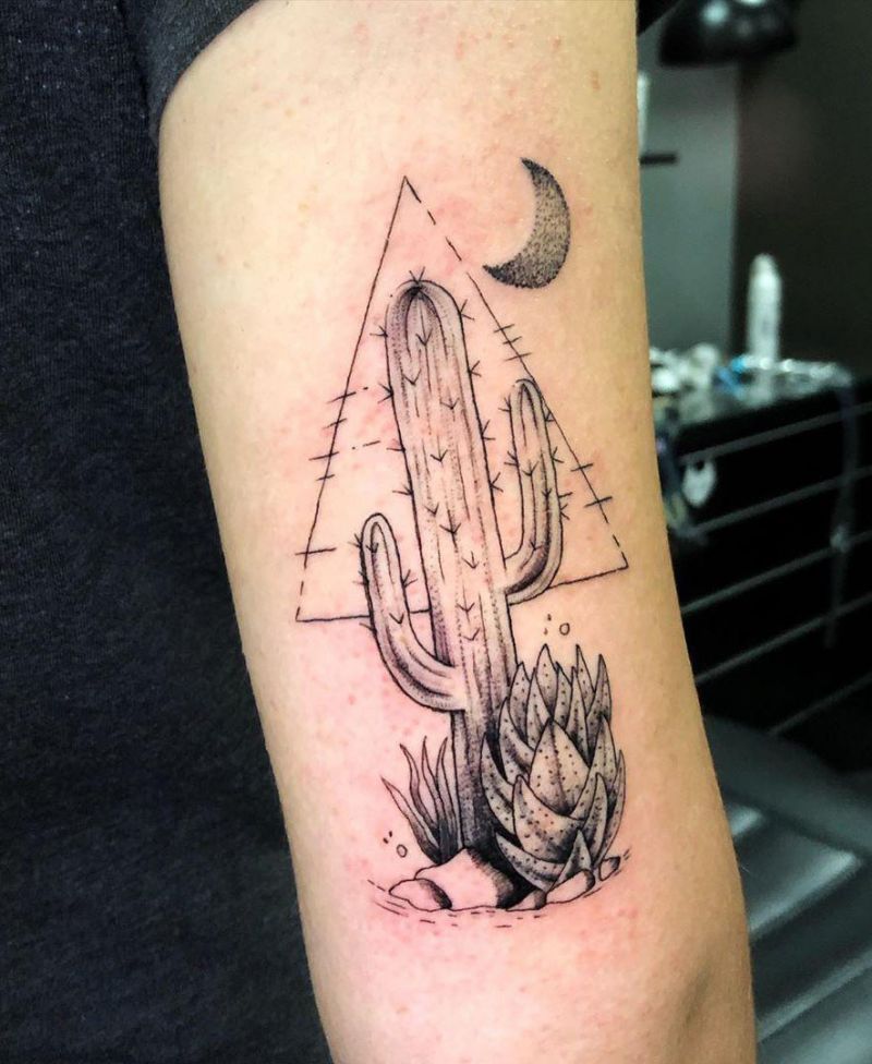 30 Beautiful Cactus Tattoos Enhance Your Personality