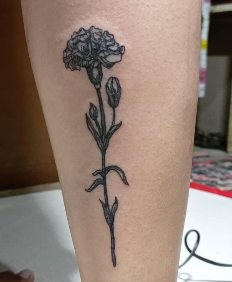 30 Pretty Carnation Tattoos You Will Love