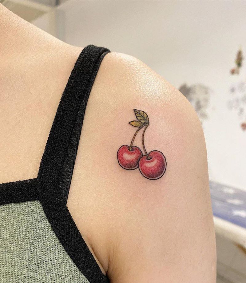 30 Pretty Cherry Tattoos for Women You Will Love