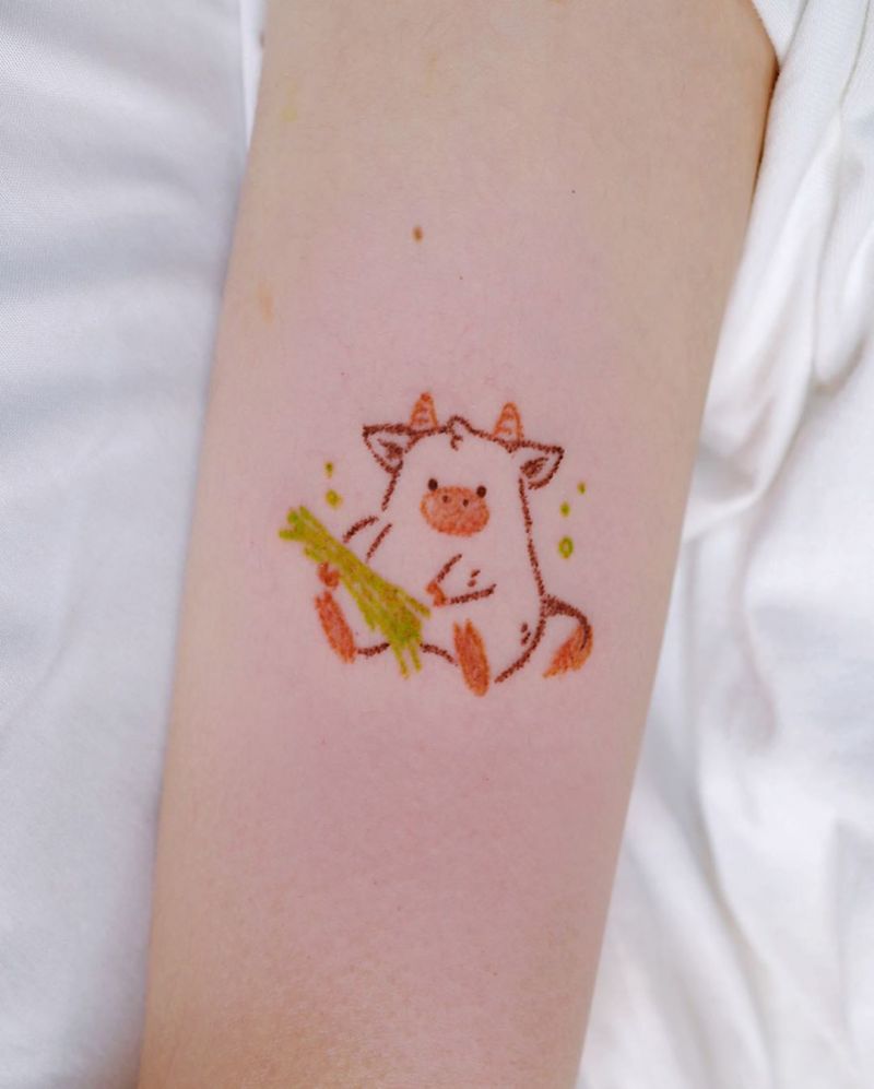 30 Pretty Cow Tattoos You Will Love to Try