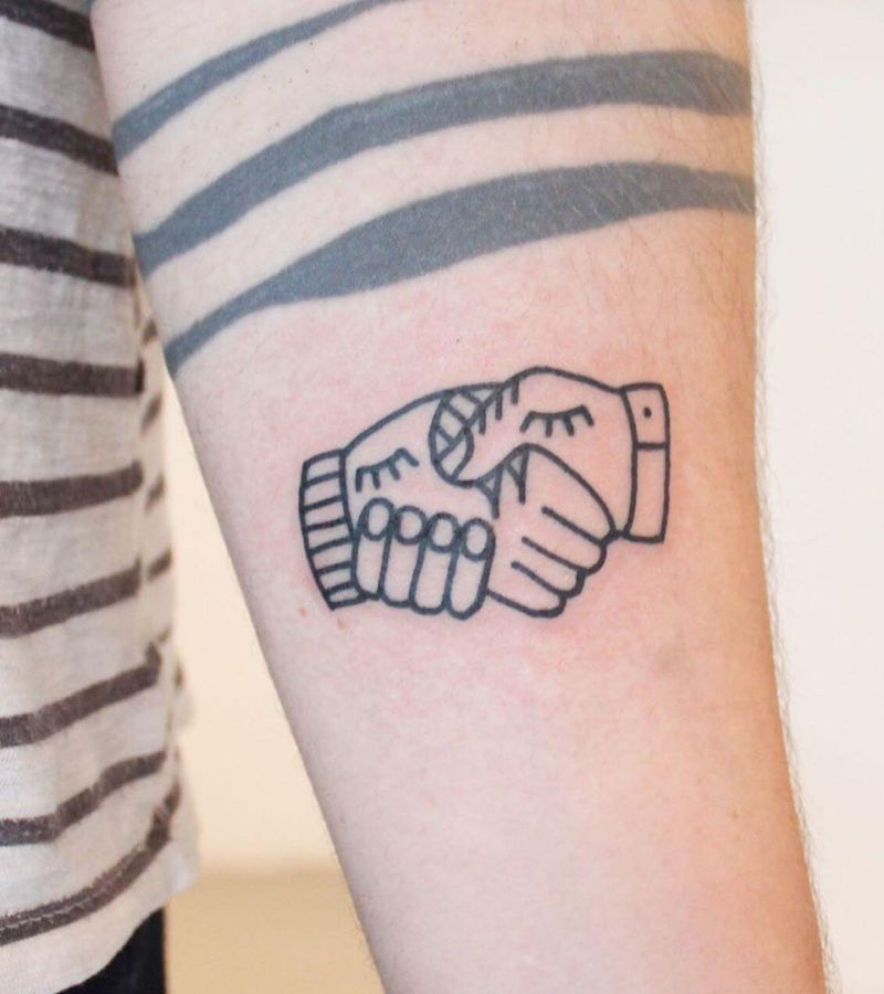 30 Creative Handshake Tattoos You Will Love