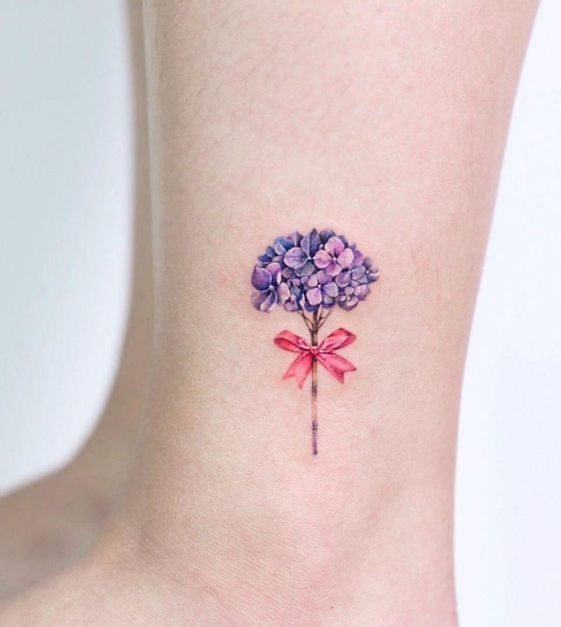 30 Elegant Hydrangea Tattoos for Women You Will Love