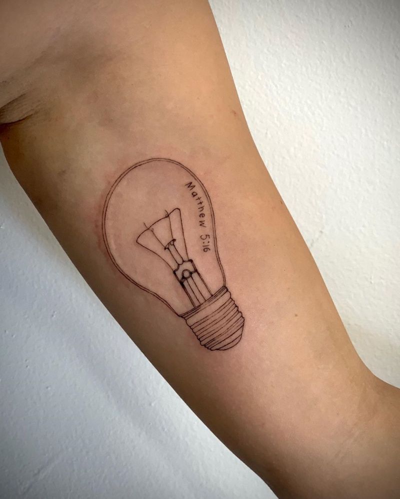 30 Creative Light Bulb Tattoos Light Up Your Life