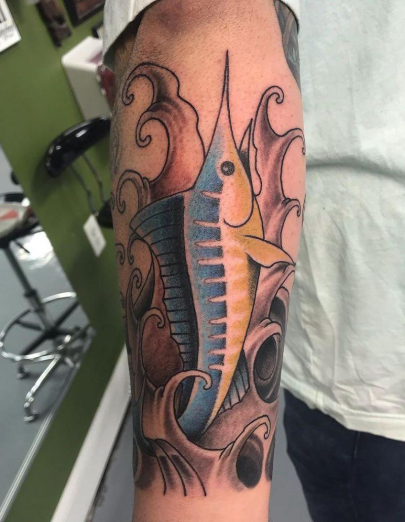 30 Pretty Marlin Tattoos You Will Love