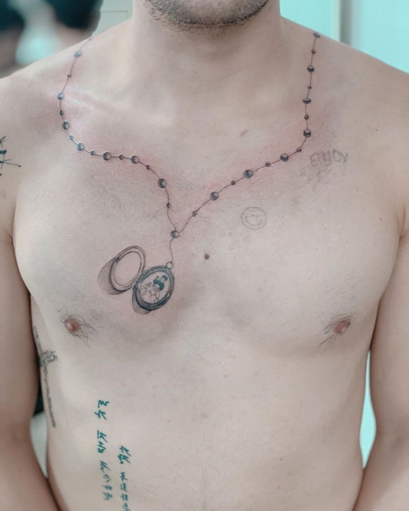 30 Pretty Necklace Tattoos Give You a Different Feeling