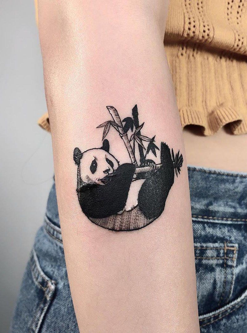 30 Adorable Panda Tattoos Make You Want to Laugh