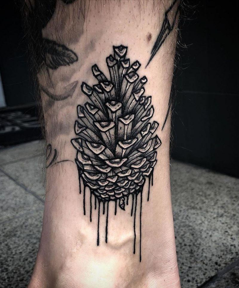 30 Pretty Pinecone Tattoos to Inspire You