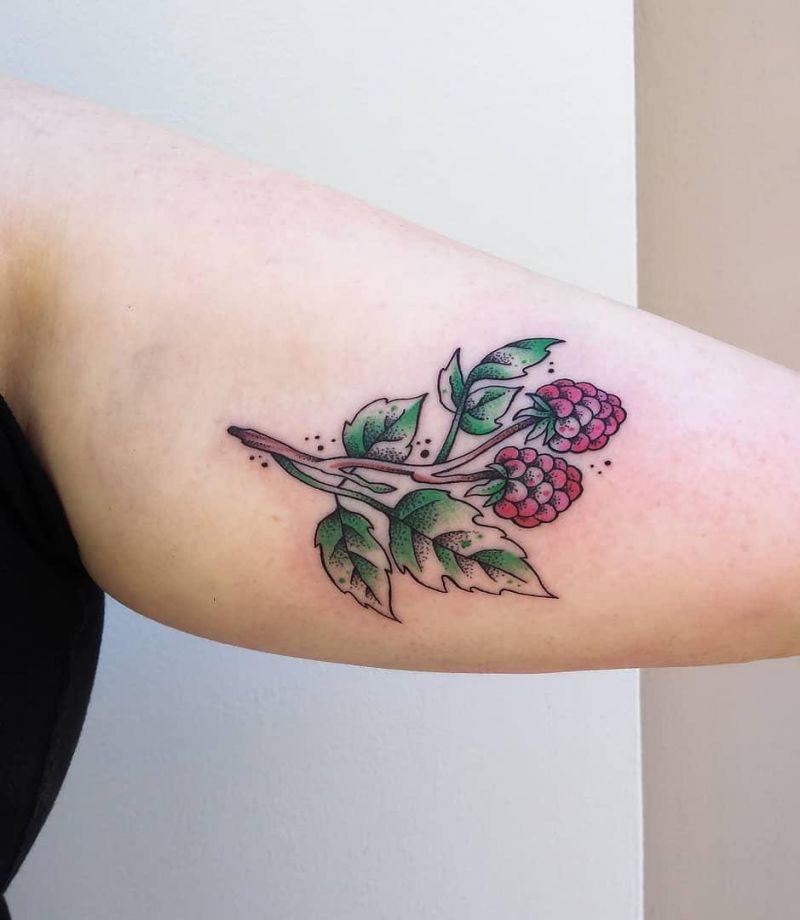 30 Elegant Raspberry Tattoos You Can't Help Trying