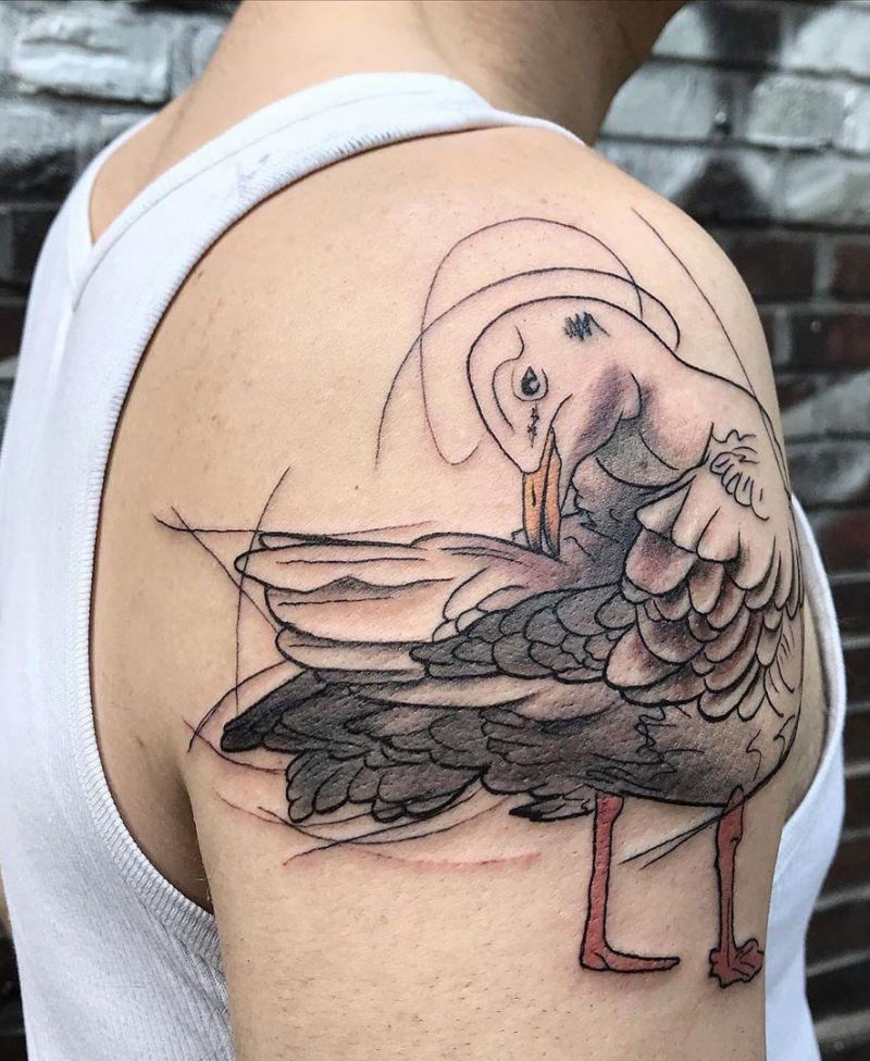 30 Great Seagull Tattoos You Want to Try