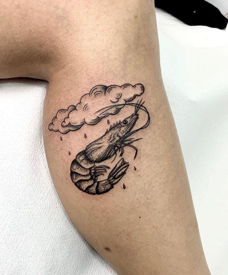 30 Pretty Shrimp Tattoos to Inspire You