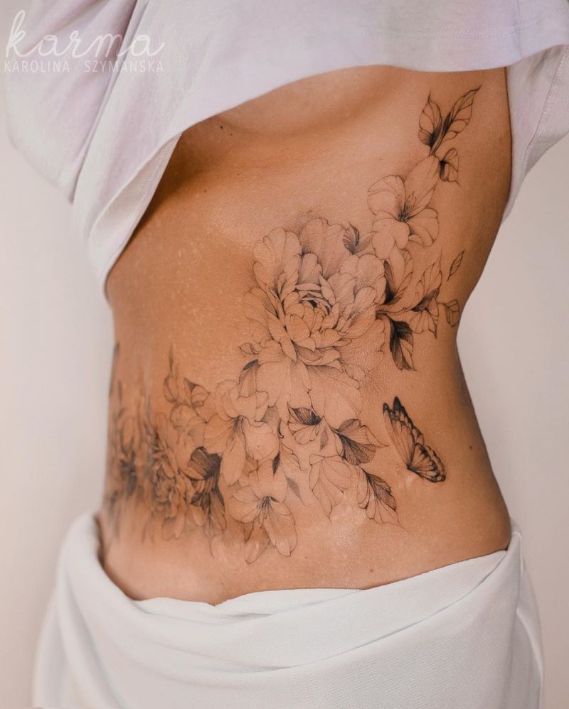 30 Pretty Stomach Tattoos You Will Love