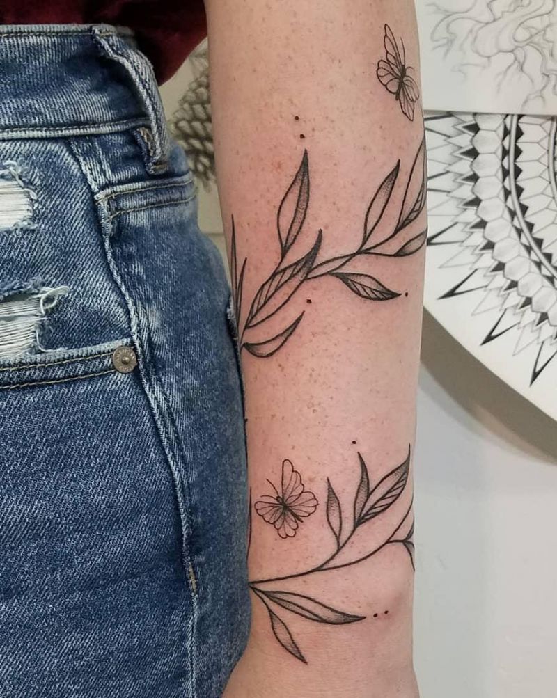 30 Pretty Vine Tattoos that Make You Sexy