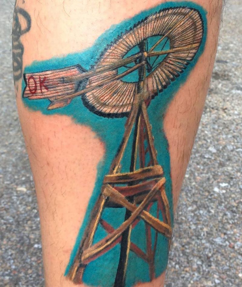 30 Pretty Windmill Tattoos Show Your Temperament