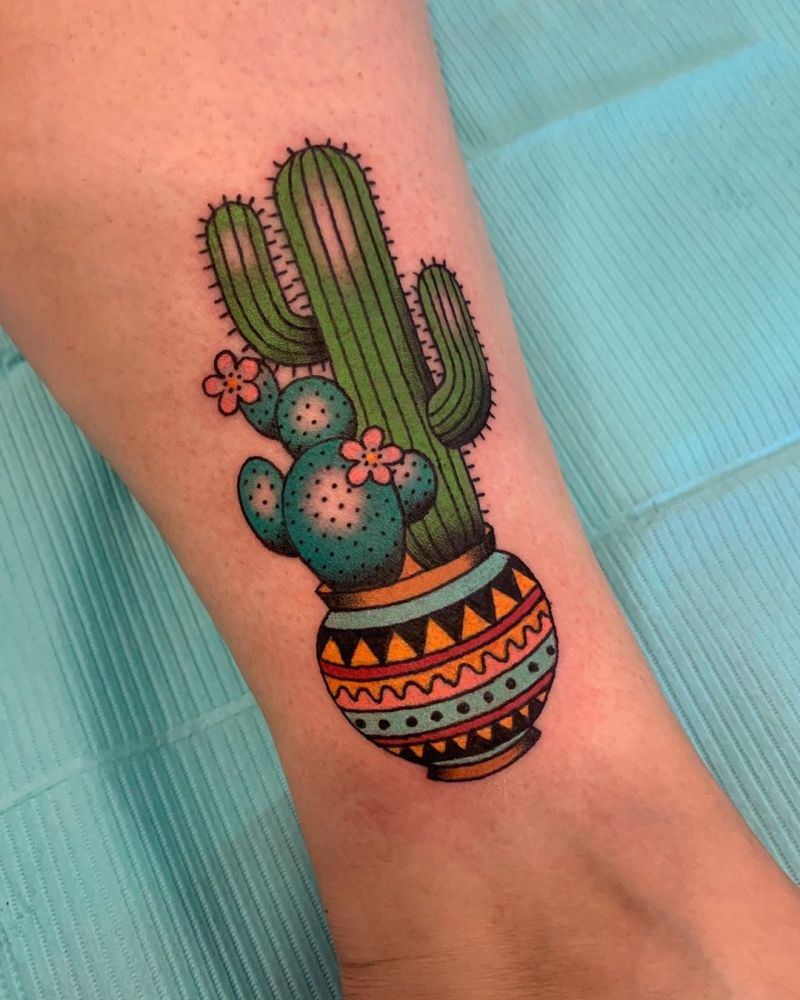 30 Beautiful Cactus Tattoos Enhance Your Personality