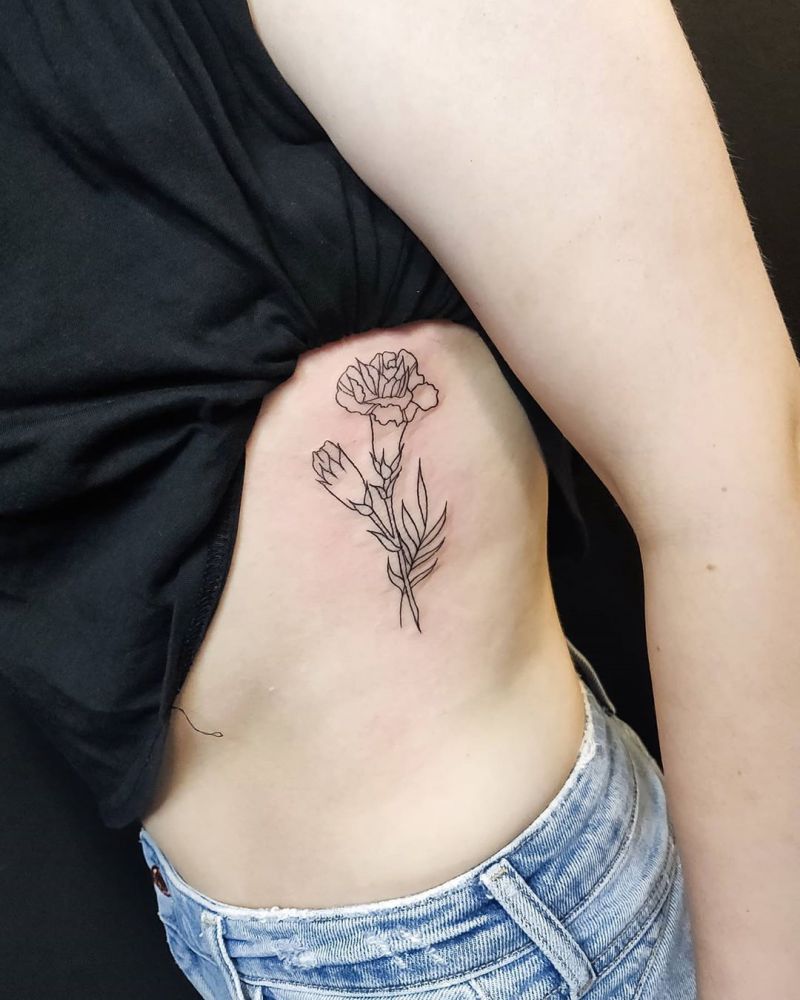 30 Pretty Carnation Tattoos You Will Love