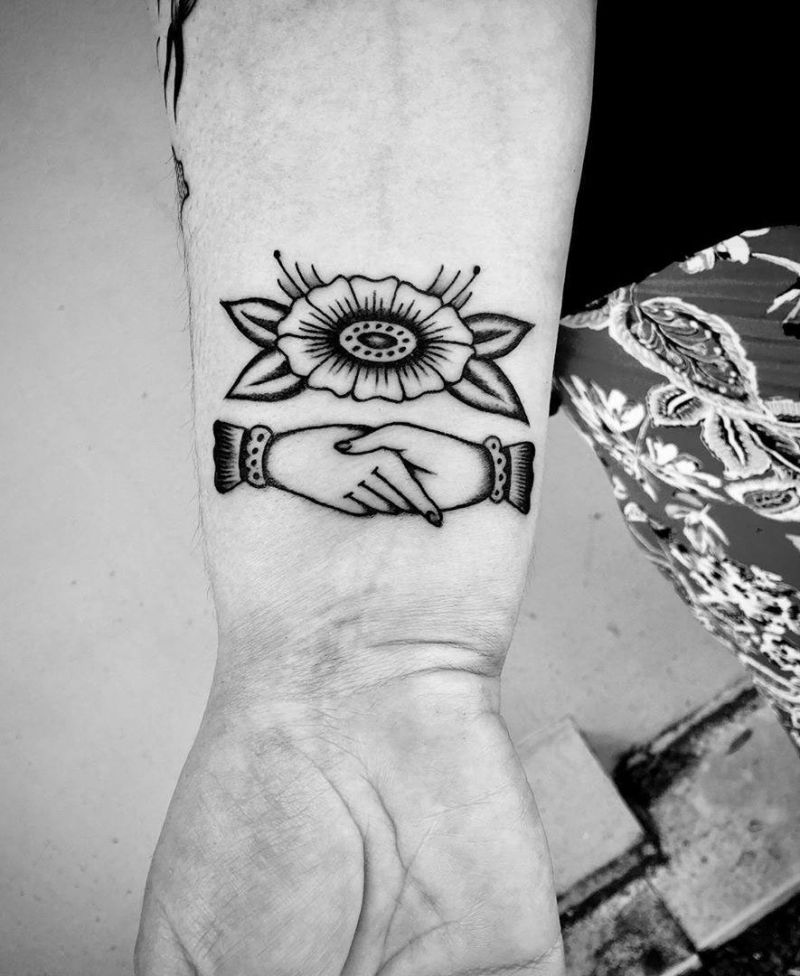 30 Creative Handshake Tattoos You Will Love