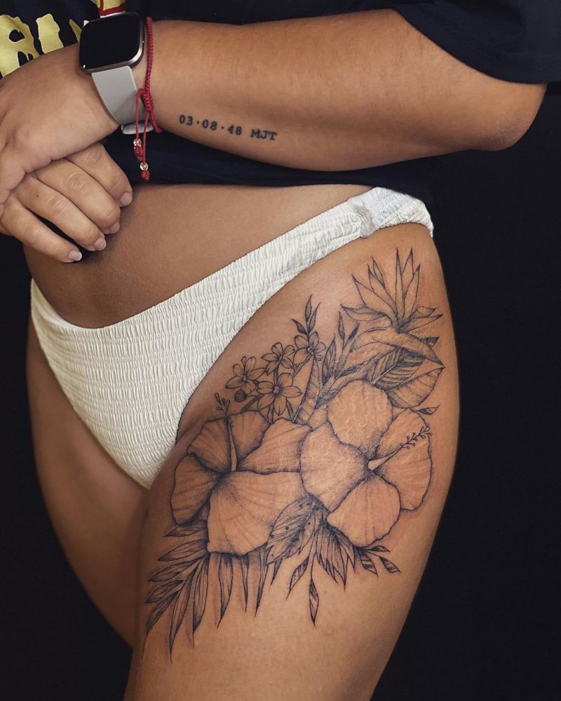 30 Elegant Hibiscus Tattoos You Will Love