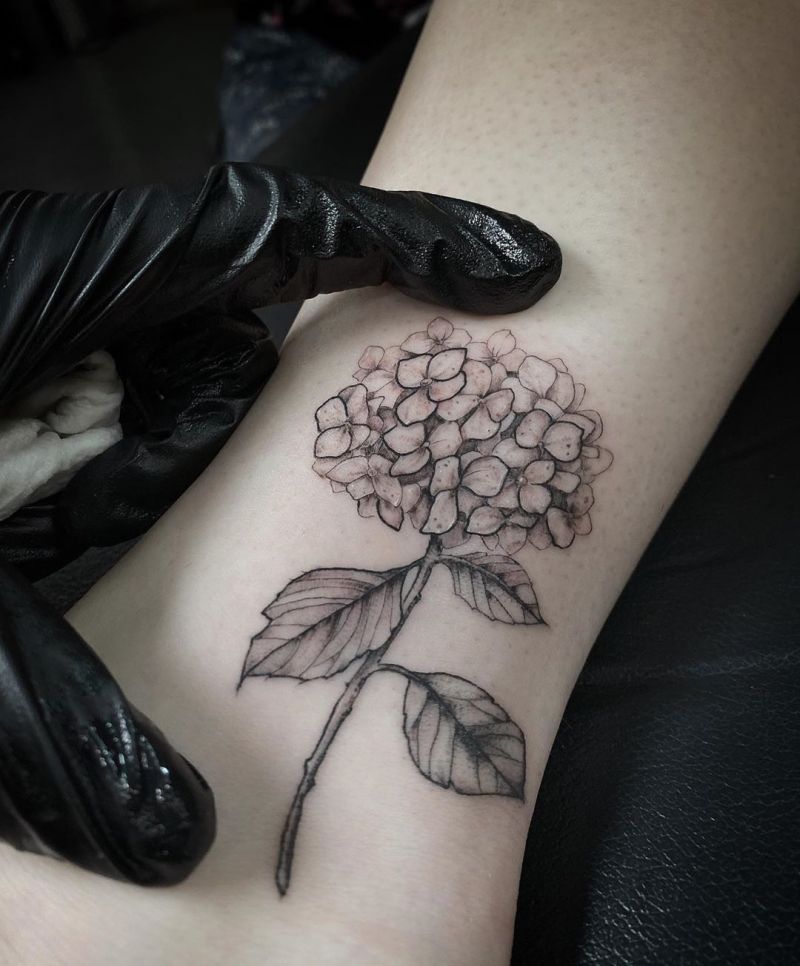 30 Elegant Hydrangea Tattoos for Women You Will Love