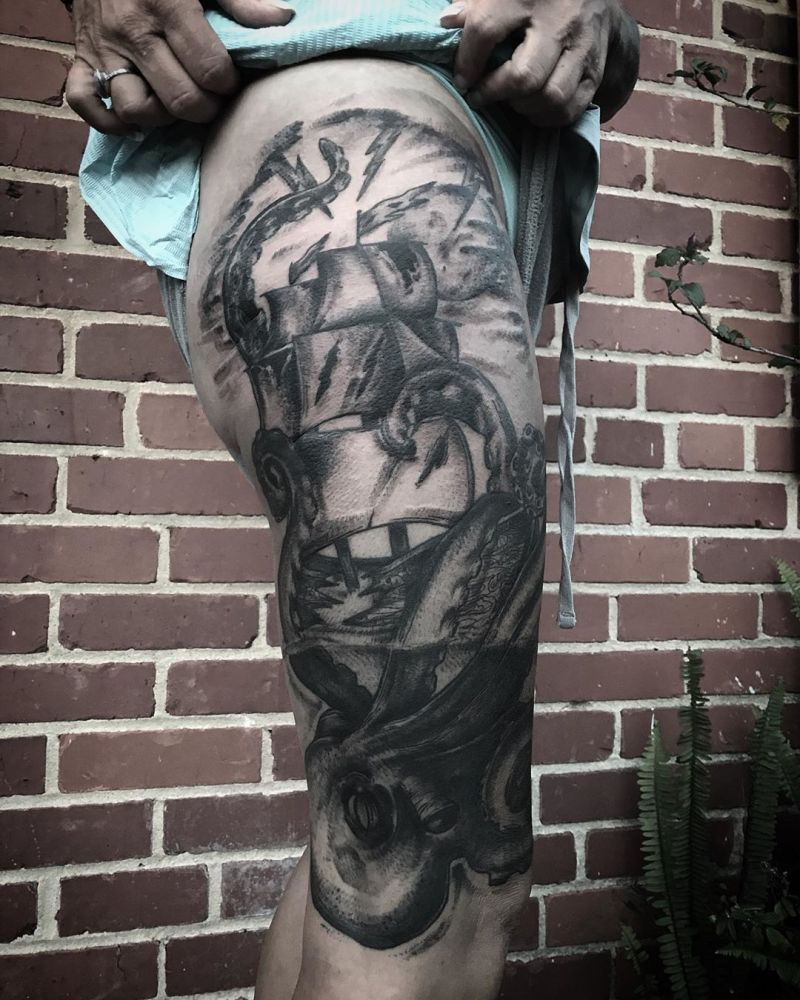 30 Creative Kraken Tattoos to Inspire You