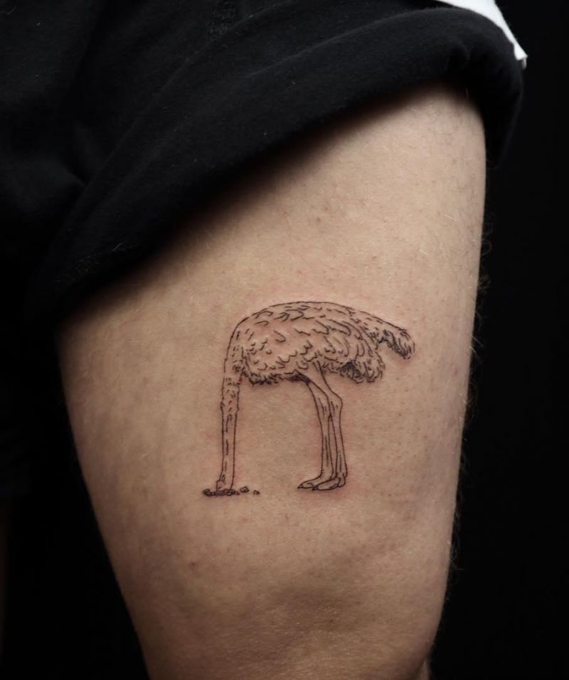 30 Pretty Ostrich Tattoos Hope to Inspire You