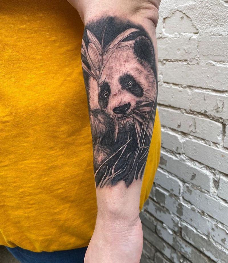 30 Adorable Panda Tattoos Make You Want to Laugh