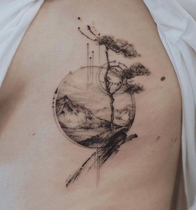 30 Pretty Pine Tattoos You Will Love