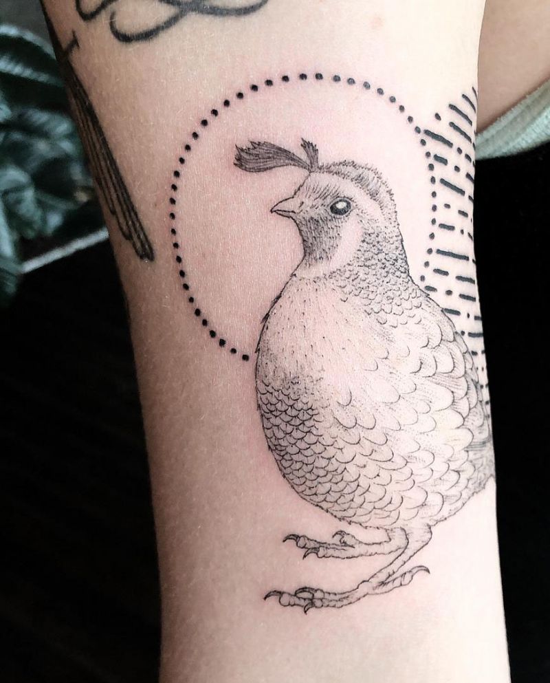 30 Pretty Quail Tattoos to Inspire You