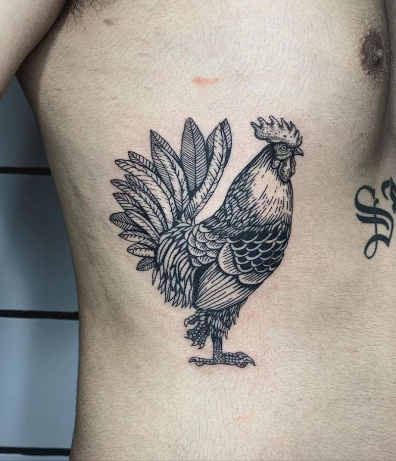 30 Creative Rooster Tattoos Give You Inspiration