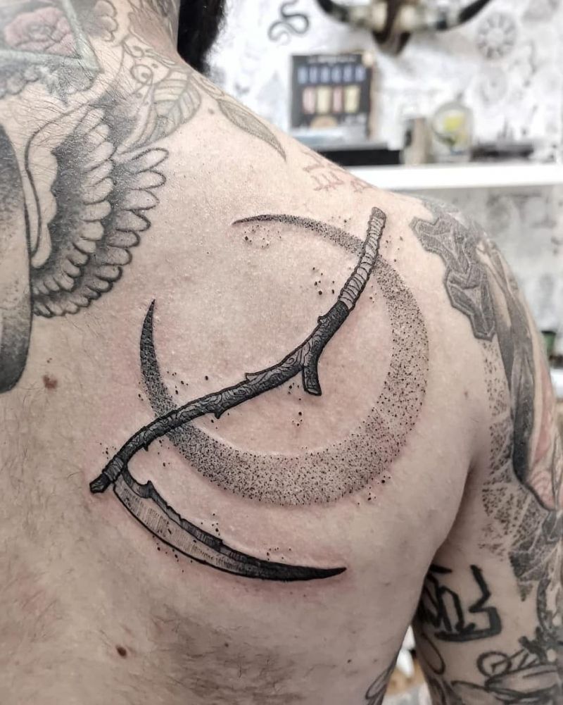 30 Creative Scythe Tattoos You Will Love