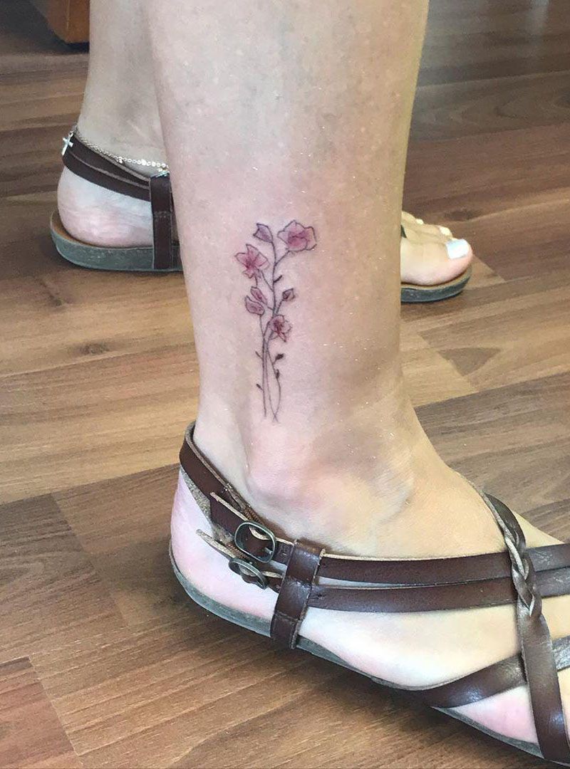 30 Pretty Sweet Pea Tattoos You Will Love