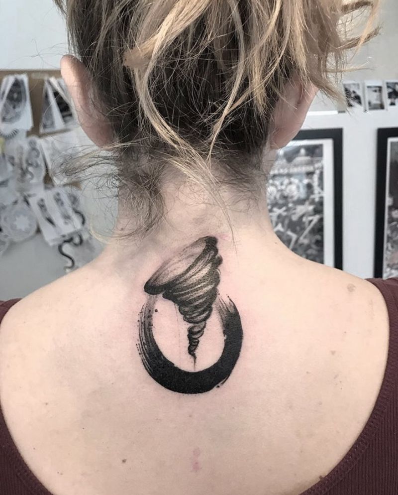 30 Pretty Tornado Tattoos to Inspire You