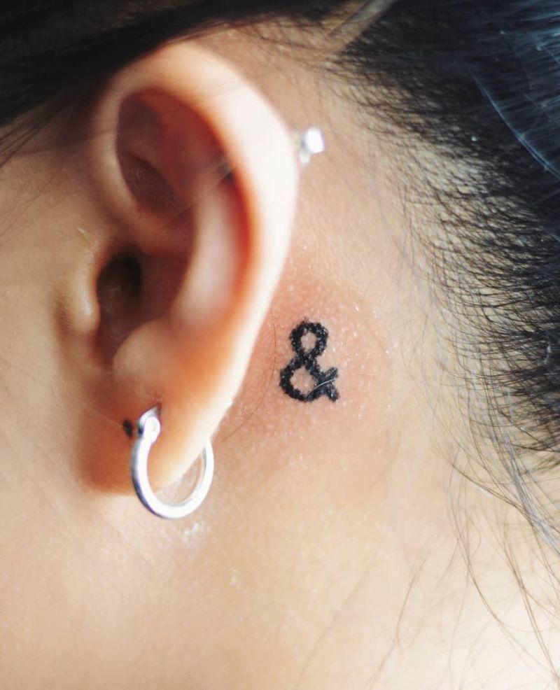 30 Pretty Ampersand Tattoos to Inspire You