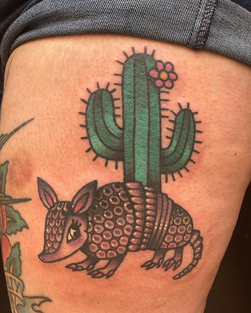 30 Stunning Armadillo Tattoos You Will Love