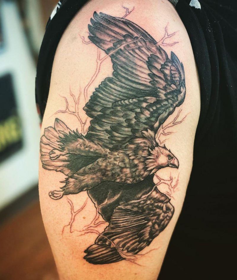 30 Pretty Bald Eagle Tattoos for Men