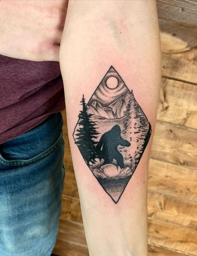 30 Creative Bigfoot Tattoos You Will Love