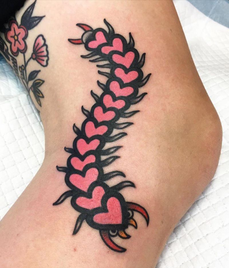 30 Amazing Centipede Tattoos You Will Love to Try