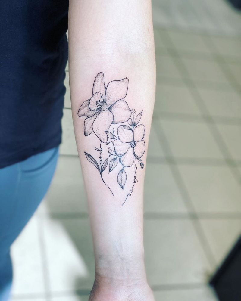 30 Pretty Daffodil Tattoos You Will Love