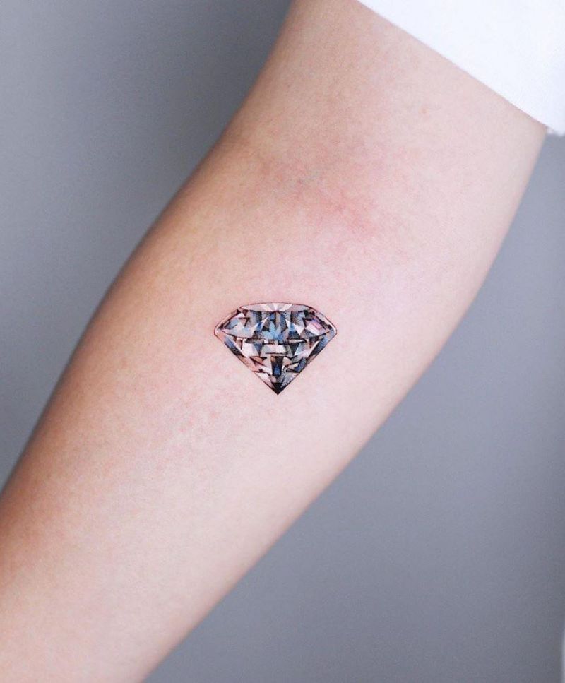 30 Eye Catching Diamond Tattoos Make You the Focus