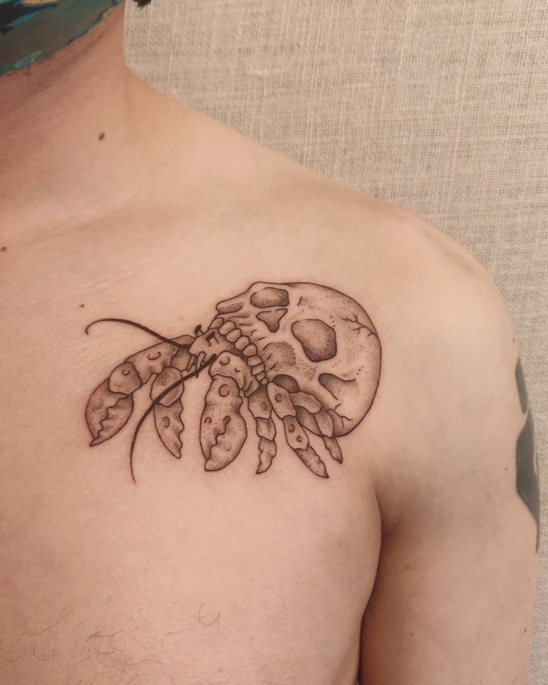 30 Pretty Hermit Crab Tattoos You Will Love