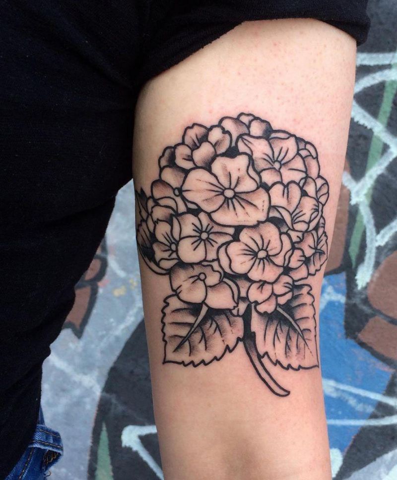 30 Elegant Hydrangea Tattoos for Women You Will Love