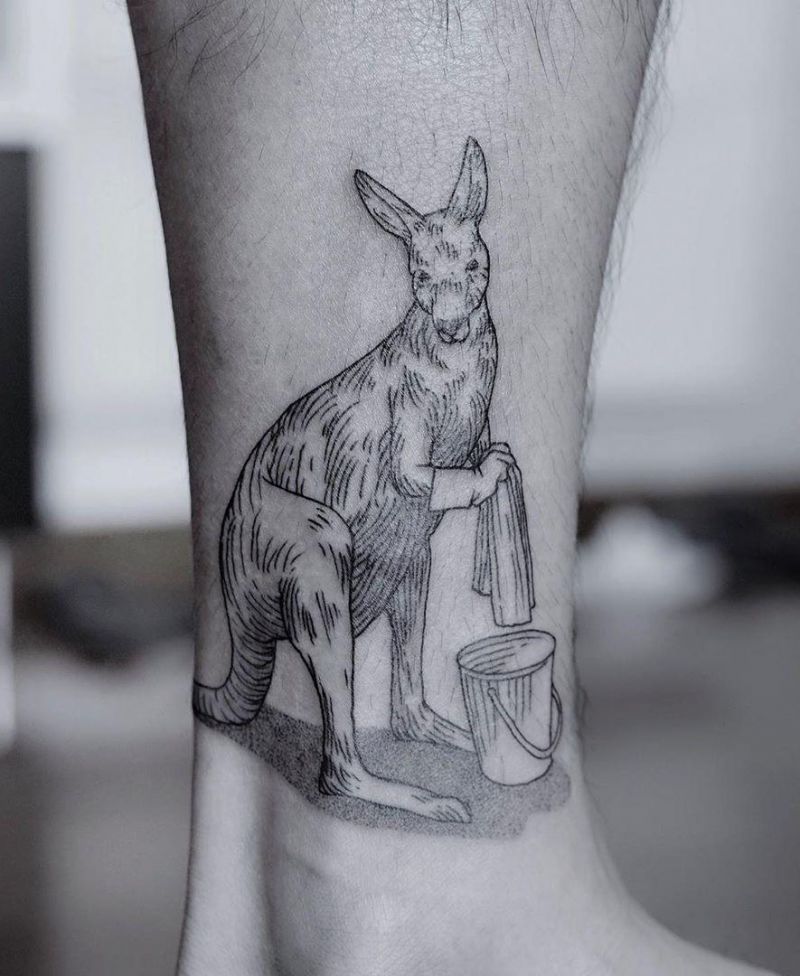 30 Superb Kangaroo Tattoos You Will Like to Try