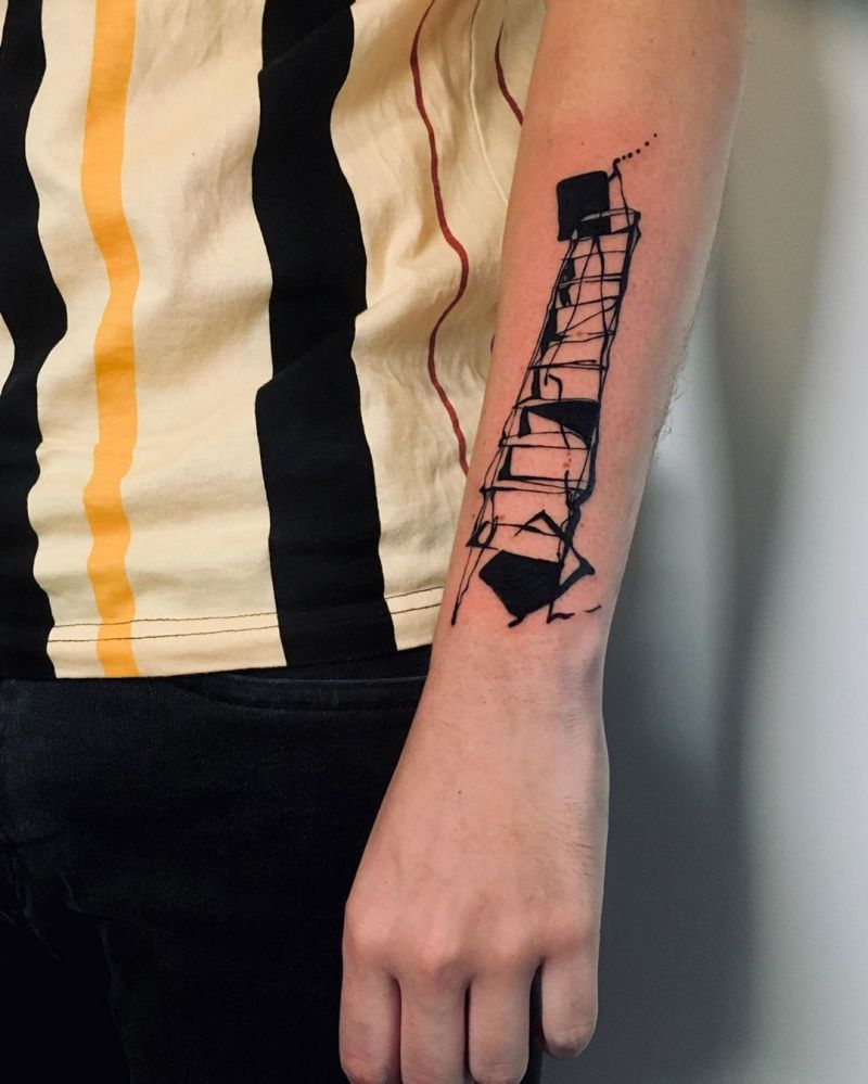 30 Meaningful Ladder Tattoos to Inspire You