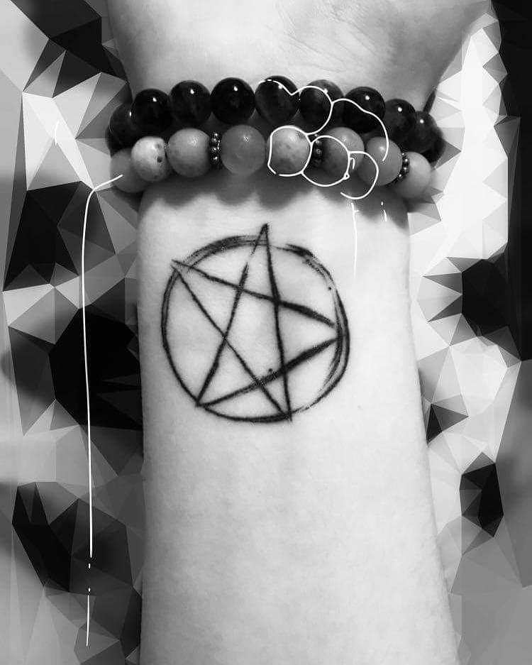 30 Creative Pentacle Tattoos to Inspire You