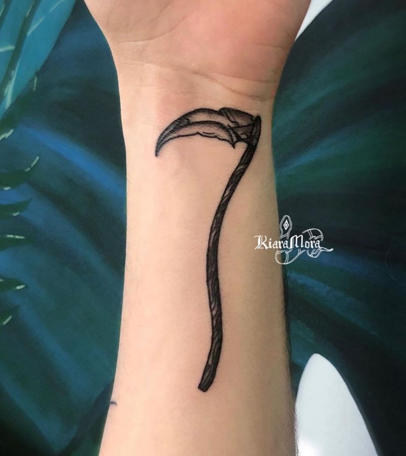 30 Creative Scythe Tattoos You Will Love