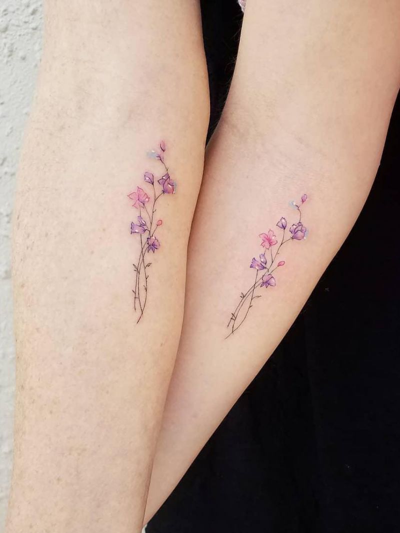 30 Pretty Sweet Pea Tattoos You Will Love