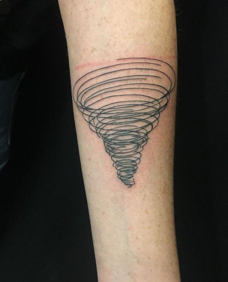 30 Pretty Tornado Tattoos to Inspire You