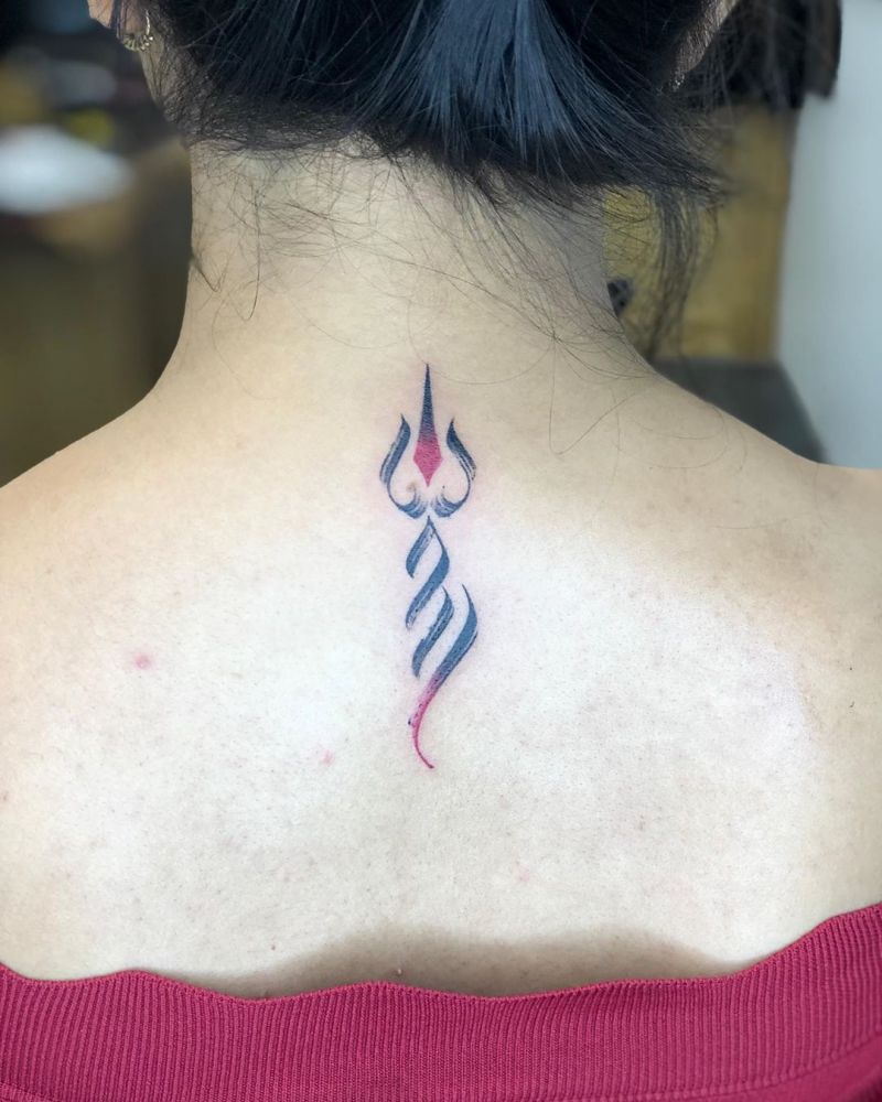 30 Creative Trident Tattoos for Your Inspiration